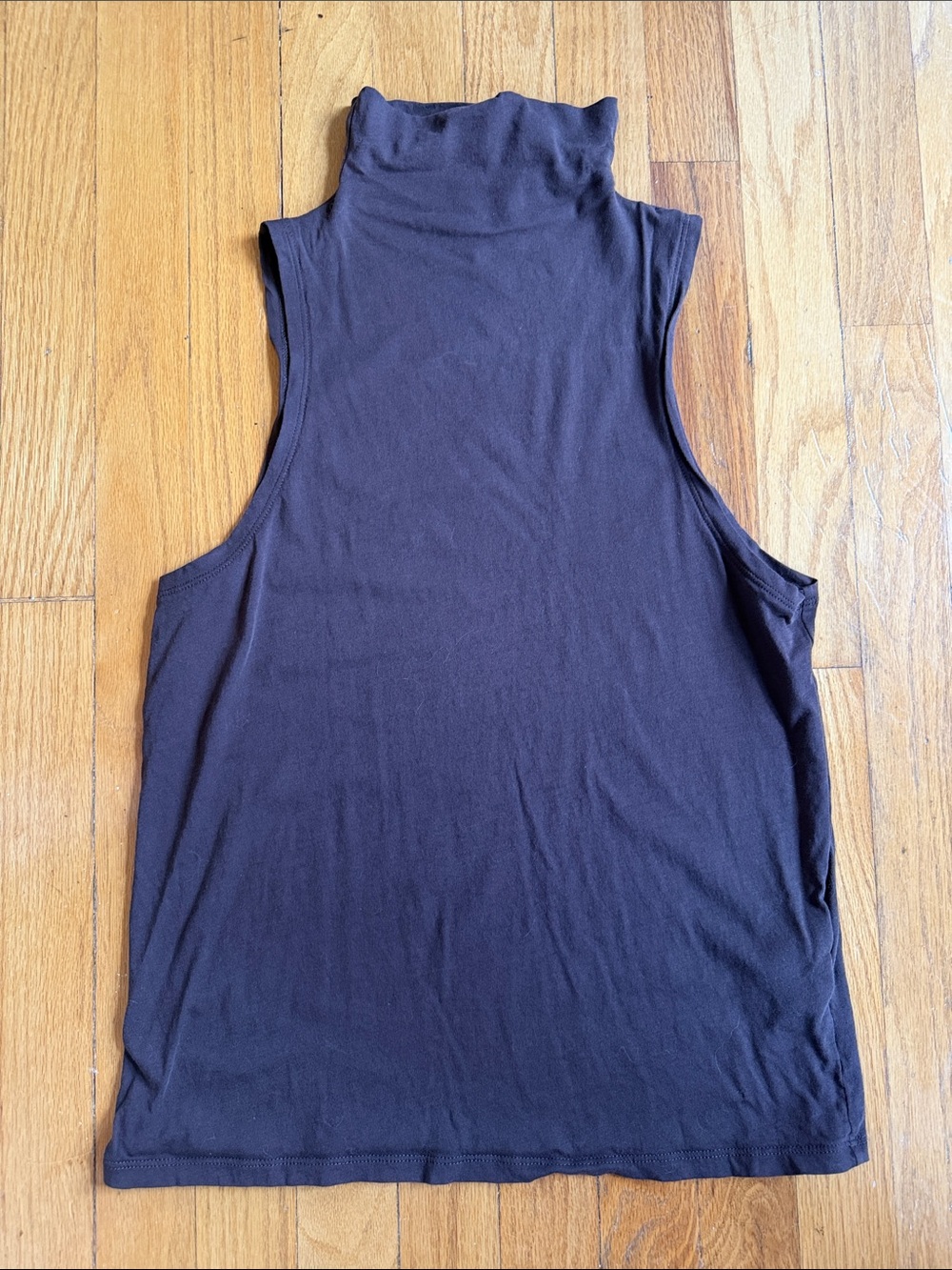 J. Crew Sleeveless Turtleneck Top - Espresso Brown